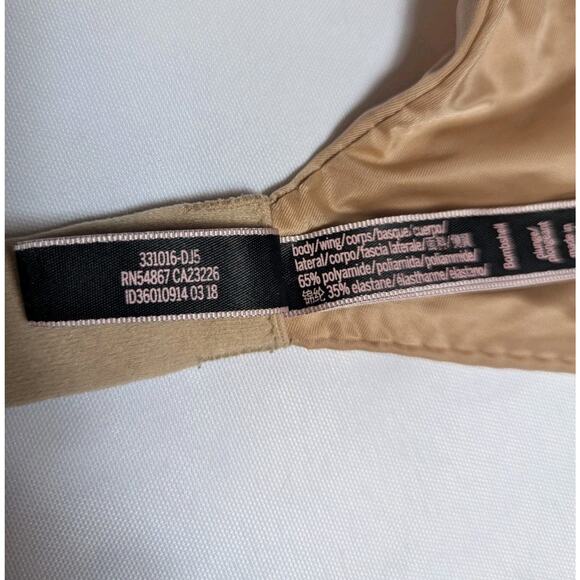 Victorias Secret 36D Miraculous Plunge Bombshell Add 2 Cups Push Up Bra Nude - Picture 6 of 8